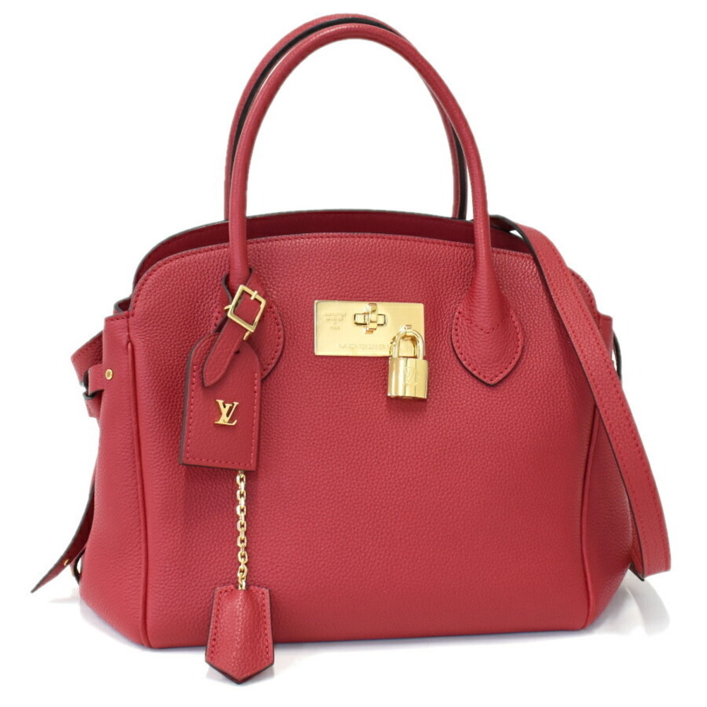 Louis Vuitton Milla Handbag Parnassua Leather Rouge Carmine Red
